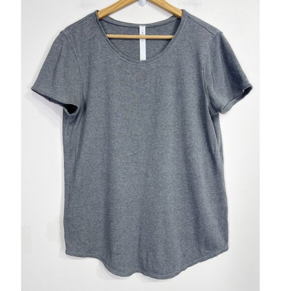 Lululemon Love Crew III *Waffle Heathered Core Medium Grey - Picture 1 of 6
